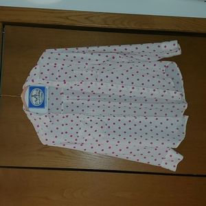 Express cream and pink button down